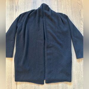 Vince Open Front Cardigan with Pockets-100% Cashmere-Size Small-Black